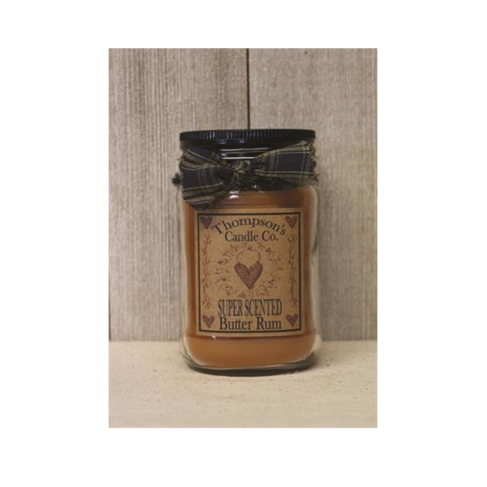 Butter Rum Mason Jar Candles Large Jar ~ 25 fl oz