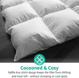 Oversized King Down Feather Fibers Duvet Insert