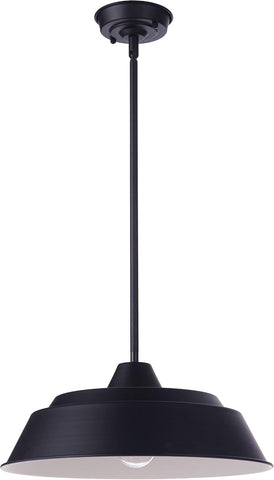 Landmark Outdoor 11” Pendant 1 Light, Midnight, Damp Rated
