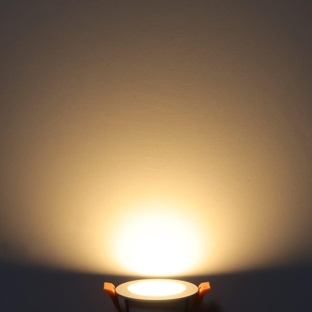 2 Inch LED Downlight, Recessed Lighting Dimmable Ceiling Light, 3W, 3000K Warm White, CRI80 with LED Driver(35W