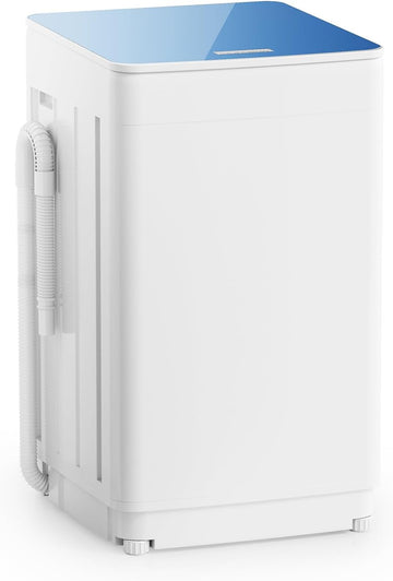 18 lbs Portable Washing Machine, Fully Automatic Portable Washer with LED Display, 7 Wash Cycles, 4 Water Levels, Top