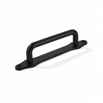 5 Pack 3 Inch Hole Center Matte Black Cabinet Pull with Backplate Solid Heavy Duty Handles with Backplate Cabinet
