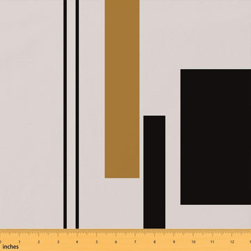 Black Gold Abstract Fabric by The Yard Soft 3 Yards