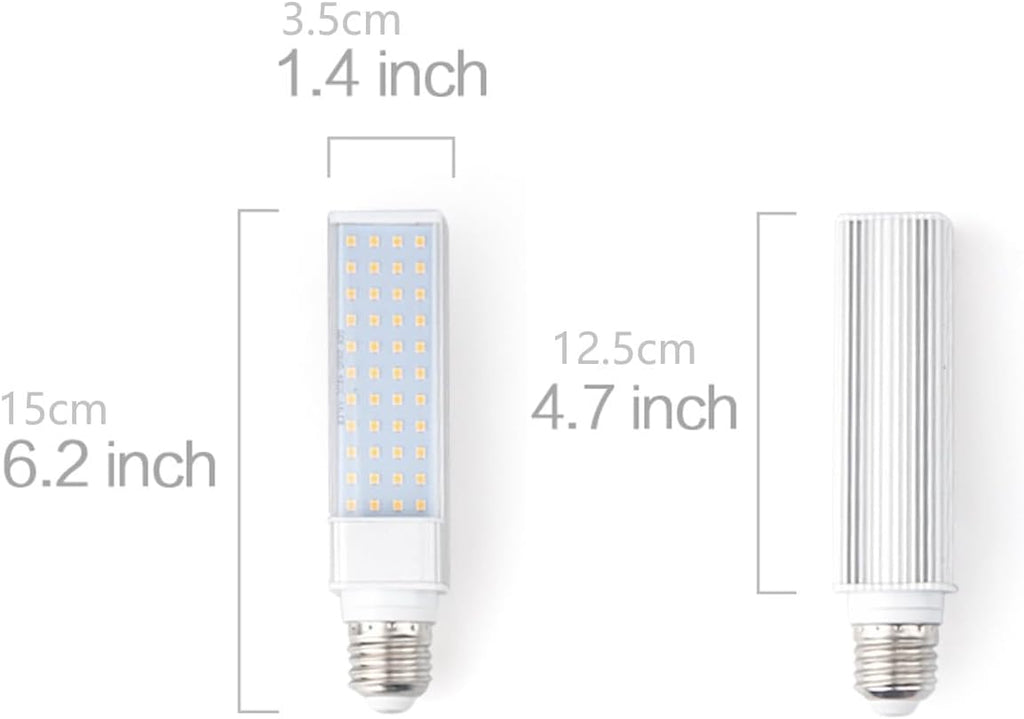 LED Plant Grow Bulbs for Grow Light for Indoor Plants, Sun Light, 44 LEDs of 17W (50W Fluorescent Bulbs Equivalent)