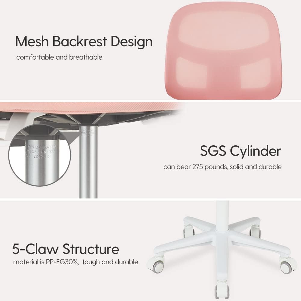 Kids Desk Chair, Height Adjustable Kids Chair, Ergonomically Designed Kids Study Chair. Suitable for 4~12 Years Old