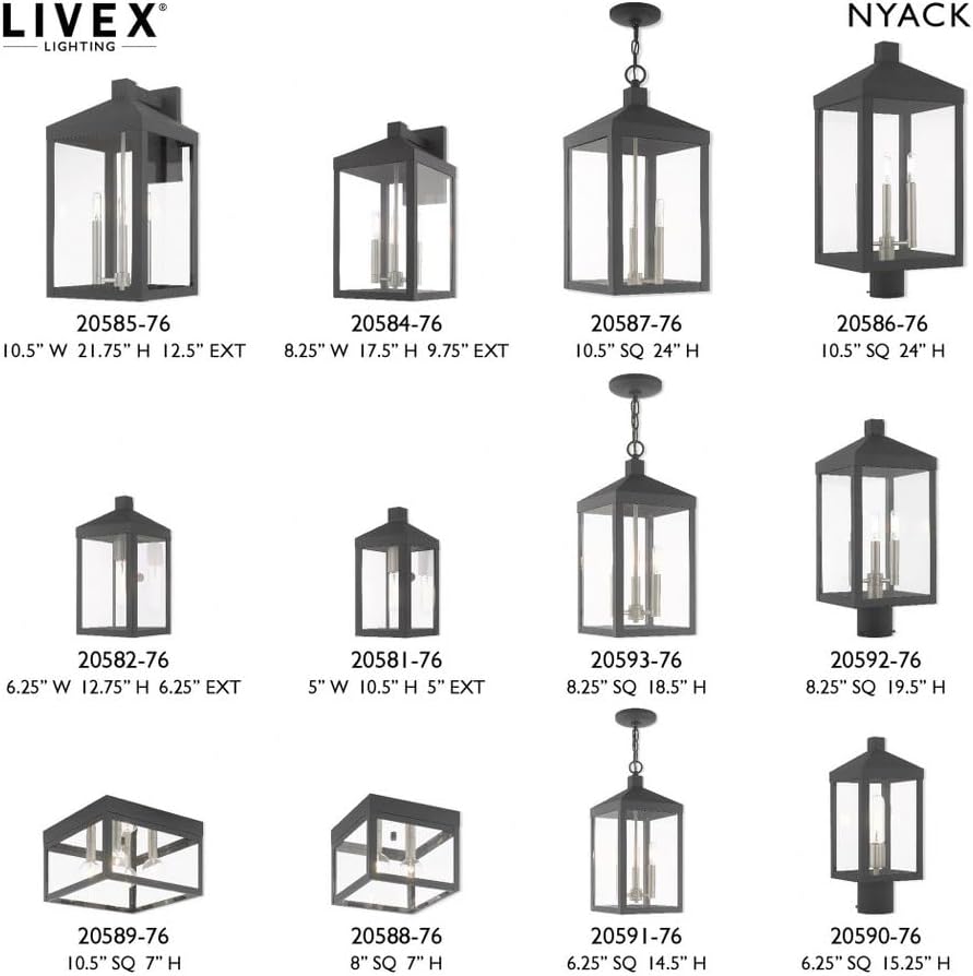 3 Light Antique Brass Outdoor Pendant Lantern