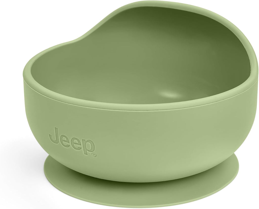 Jeep 100% Silicone Piece Baby Feeding Set by, Light Green