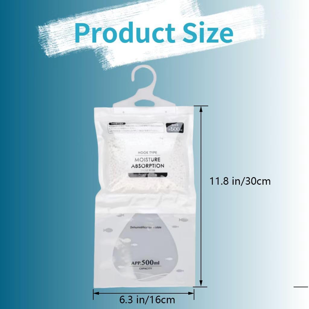 Moisture Absorbers Packets, Dehumidifier Bags, Hanging Moisture Absorber Bag, Humidity Packs,Closet Dehumidifier