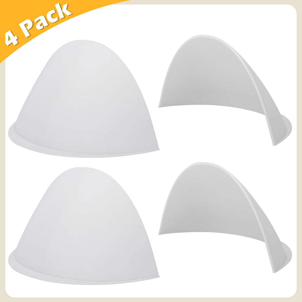 Stick-On Half Shades for Recessed Ceiling Lights - Glare Blocker & Light Diffuser Covers, Easy Installation