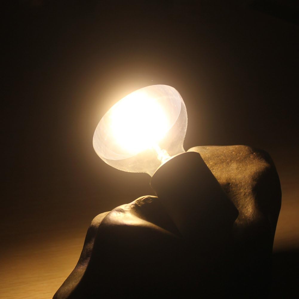 Half Chrome Light Bulb,6W Decorative Half Gold Glass,G25 Warm E26