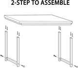 Modern Computer Desk 63 inch Large Office Desk Writing Study Table Desk Workstation Wide Metal Sturdy Frame Thicker