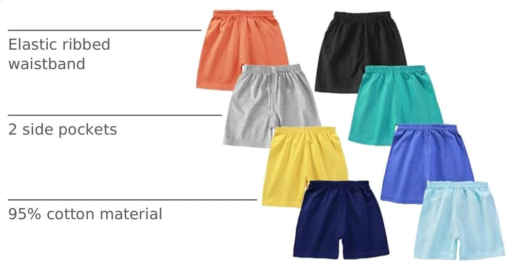 Toddler Baby Boy Shorts Summer Clothes Littler Kids Boys Short Pants with Elastic Waist Pull On Cotton Shorts
