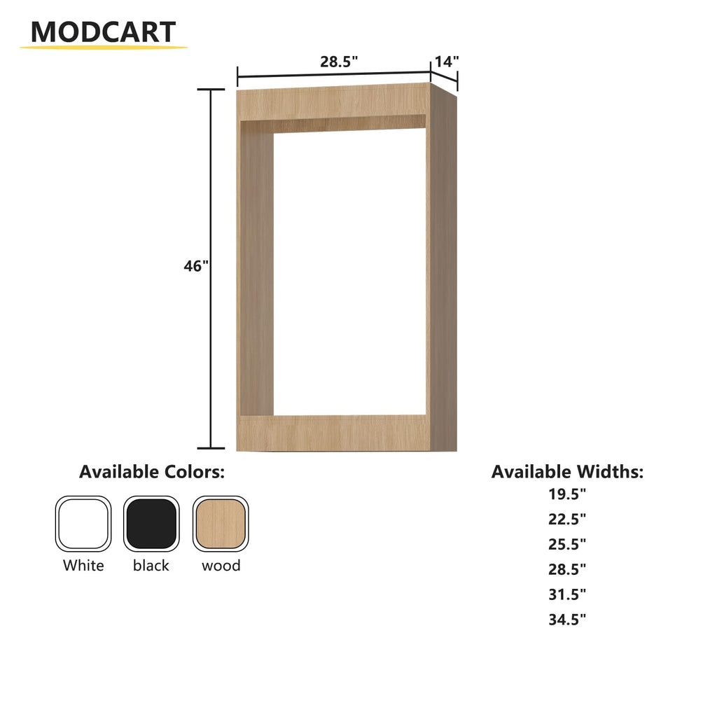 Double Hanging Closet Unit, Modular System Organizer With Storage for Walk In Closets, Clothing Rack Wardrobe for