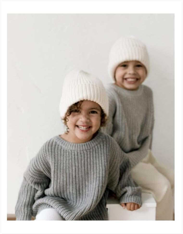 Baby Pullover Sweater Girl Boy Unisex Knit Blouse Sweatshirt Solid Long Sleeve Top Clothes