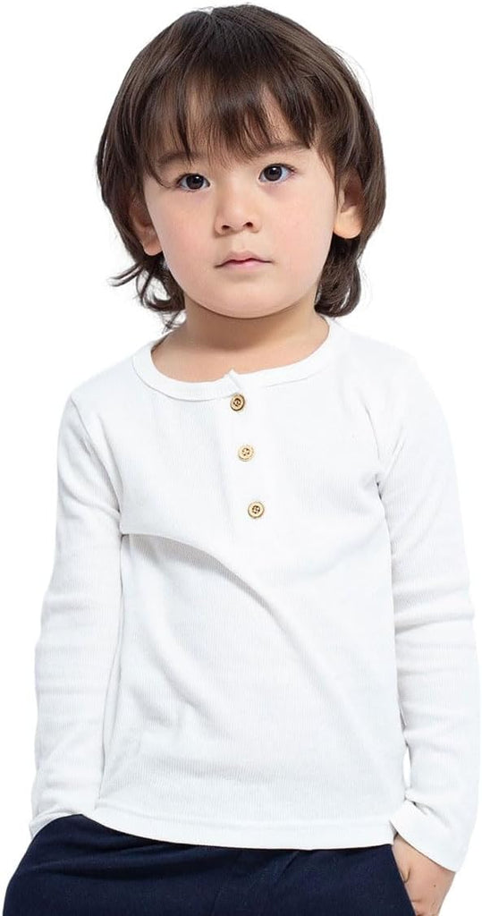 Toddler Henley Shirt Boys Long Sleeve Shirts