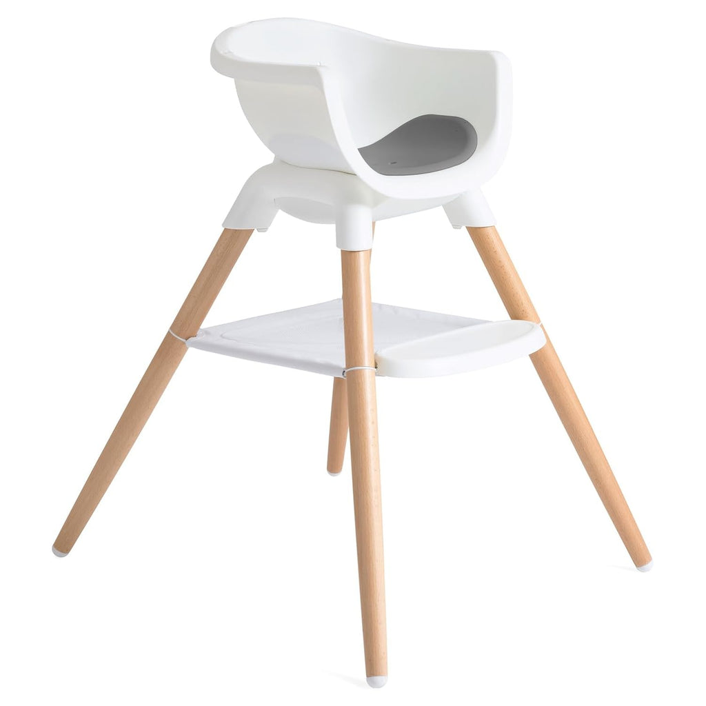 Chai Multi-Mode Highchair - European Beech Wood, Convertible, 9+ Modes, Birth up to 60 lb. (Shadow) | European Beech