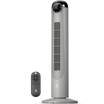 T36 Tower Fan, 36 Inch DC Brushless Motor Bladeless Oscillating Fan with Remote, 6 Speeds & 4 Modes,LED Display, 9H