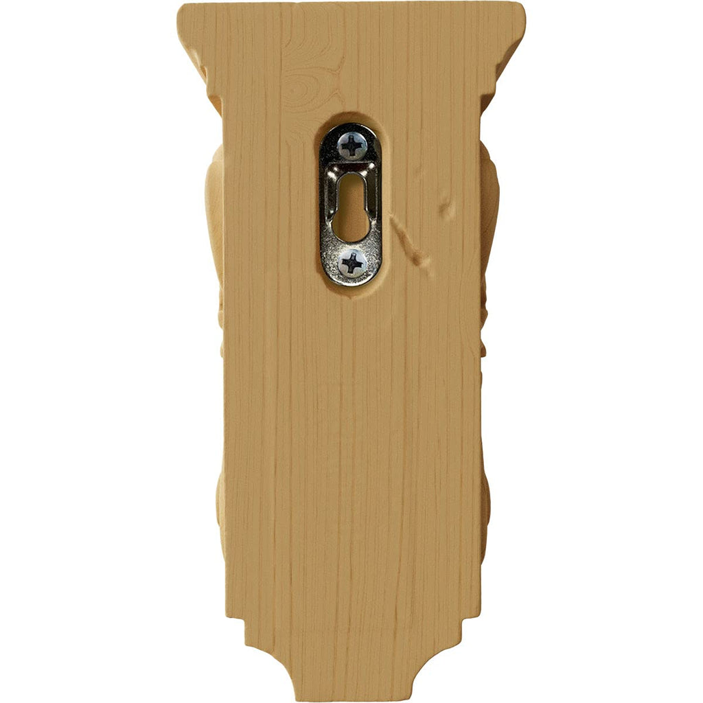 3 1/2"W x 4"D x 7"H Small Acanthus Wood Corbel, Alder