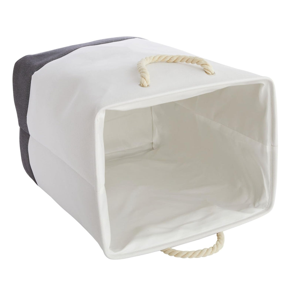 Canvas Laundry Hamper - Space-Saving Collapsible Basket - Farmhouse Laundry Basket - Dry Cleaning Tote for Delicates