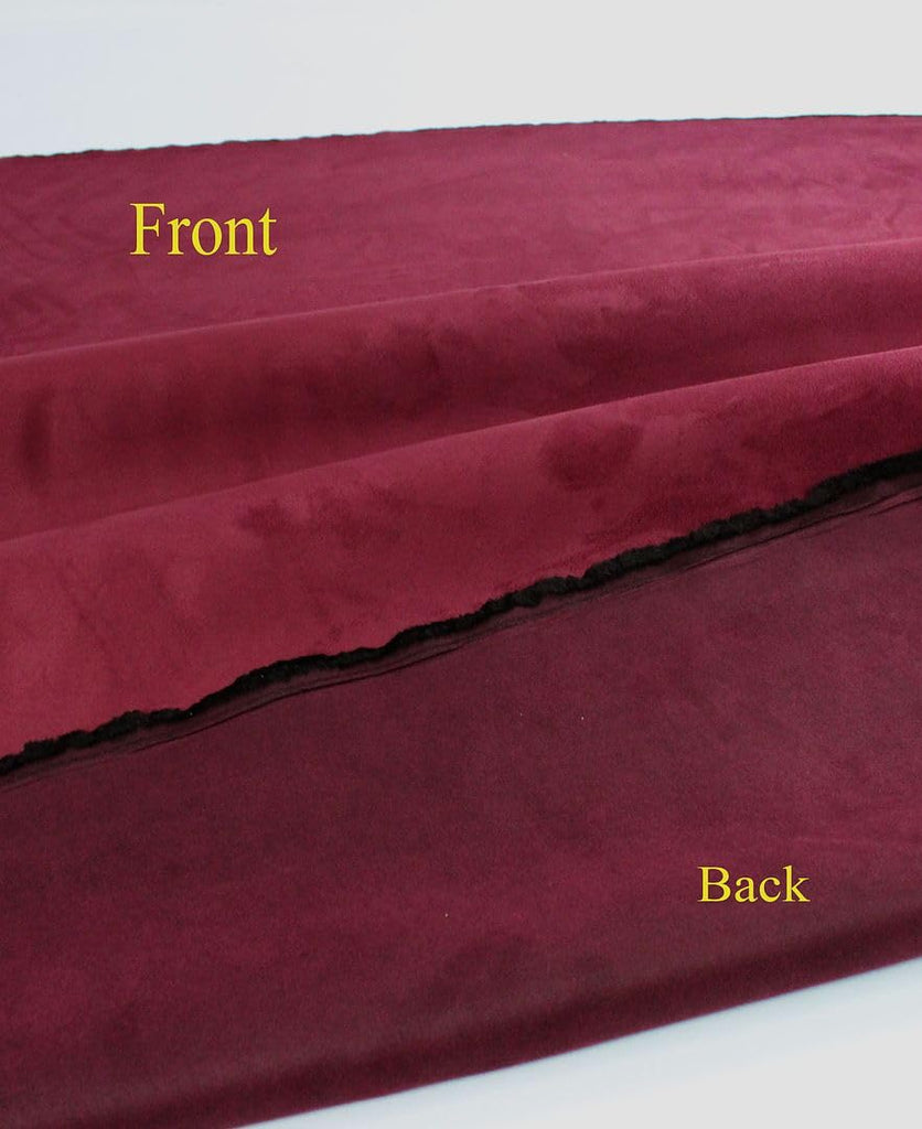 Wine Suede Microsuede Fabric Upholstery Drapery Fabric (1 yard)