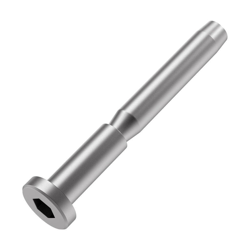24 Pack 3/16" Invisible Cable Railing kit, T316 Stainless Steel Invisible Receiver and Swage Stud End for 3/16 Inch