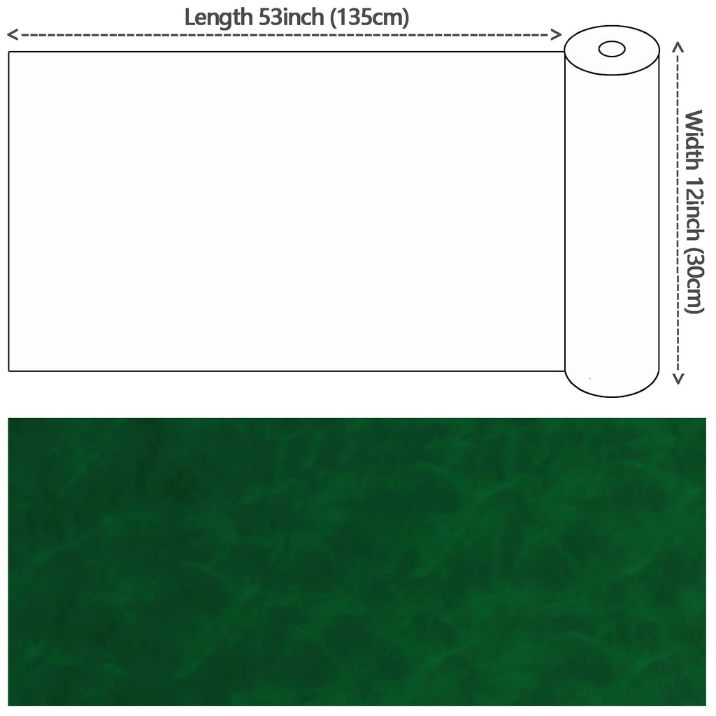 Smooth Solid Color Green Faux Leather Roll 12"X53"(30cmX135cm), Material for Making Crafting, Making