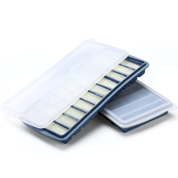 2 Pcs Breastmilk Freezer Storage Baby Food Milk Freezer Trays, Blue