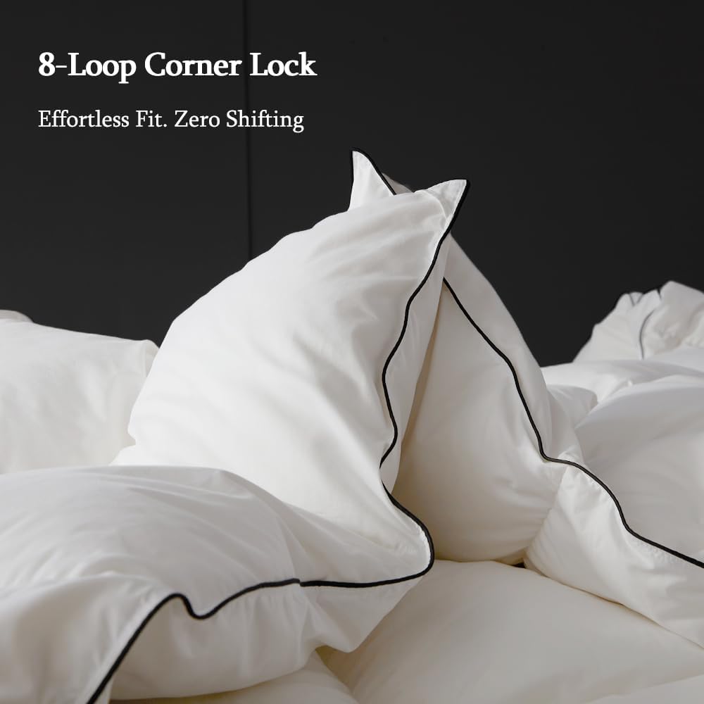 Lightweight Queen Down Comforter for Hot Sleepers & Summer