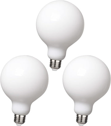 3Pack G30 Globe Light Bulbs, 5.5W Equivalent 60W Decorative LED Bulb
