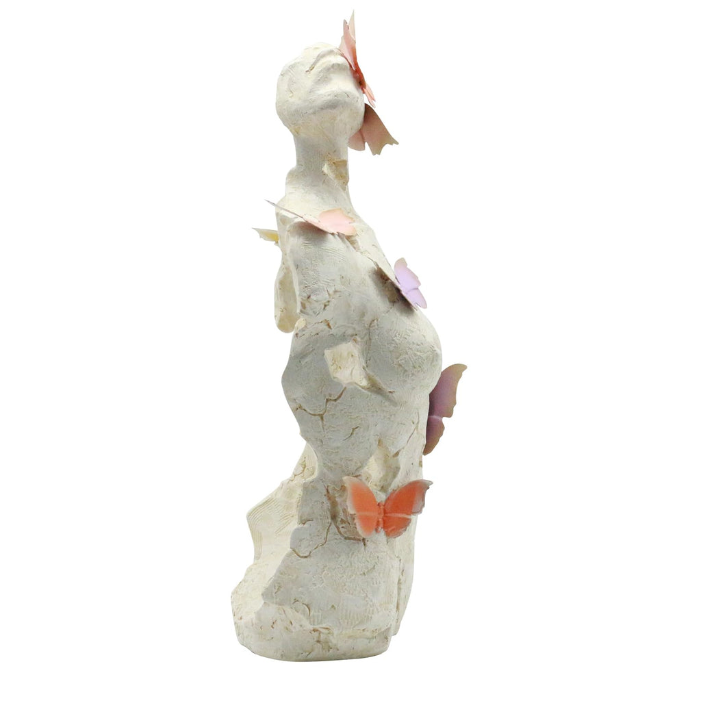 Woman Bust Statue, Modern Abstract Decor, Female Torso Sculpture