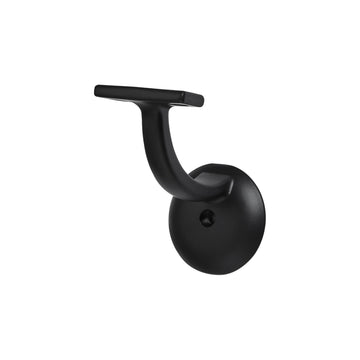 10 Pack Matte Black Hand Rail Bracket Heavy Duty Hardware for Stairways, Home or Office Stair Support Handrail