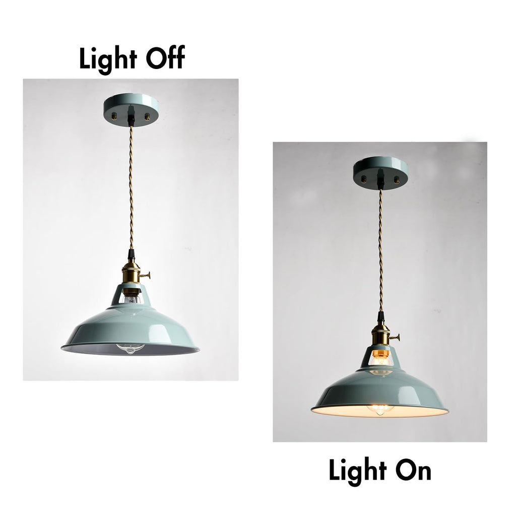 Modern Pendant Light Sea Blue Dimmable Kitchen Hanging Light Fixture