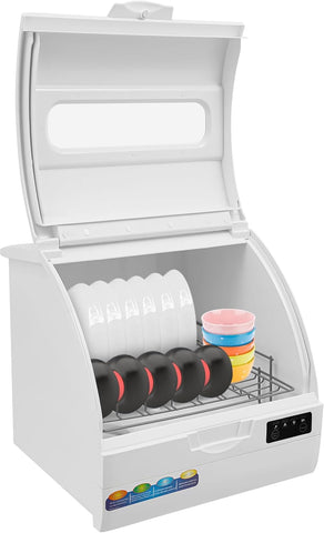 Countertop Dishwasher 1200W Portable Mini Countertop Dishwasher 1.59-2.38Gal Small Dish Washer with 