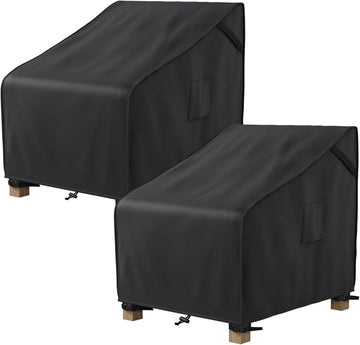 Waterproof, Outdoor Furniture Covers for Rocking Chair, Heavy Duty Anti UV Chair Cover, Fits up to 40"W x 40"D x