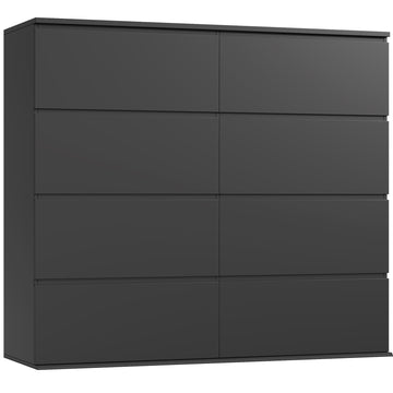 Black Dresser, Dresser, 8 Drawer Chest of Drawers
