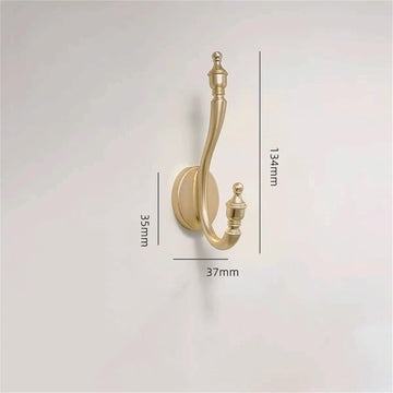 Decorative wall Hooks Vintage-Style Wall-Mounted Coat Rack, Suitable for Behind Doors, Wardrobes, and Closets;
