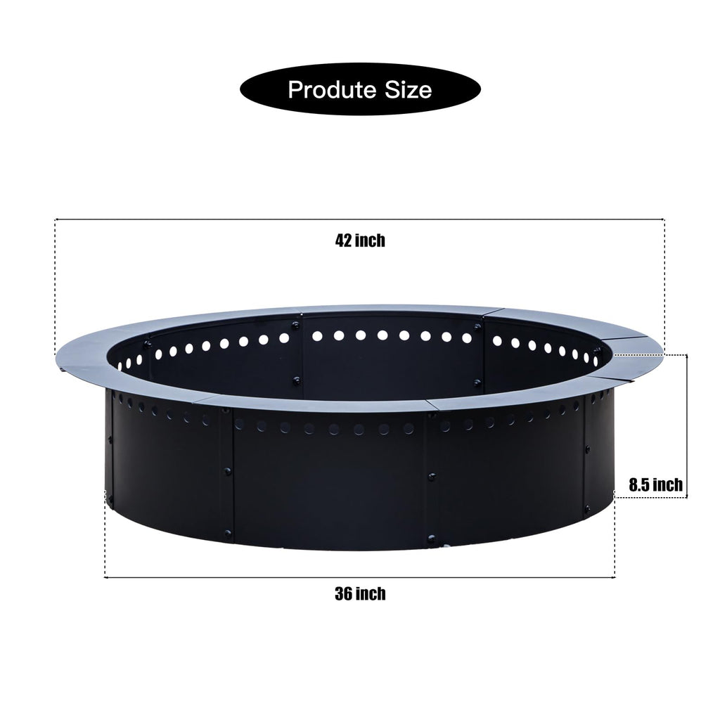 42 inch Outdoor Fire Pit Liner, Big Round Heavy Duty Fire Pits