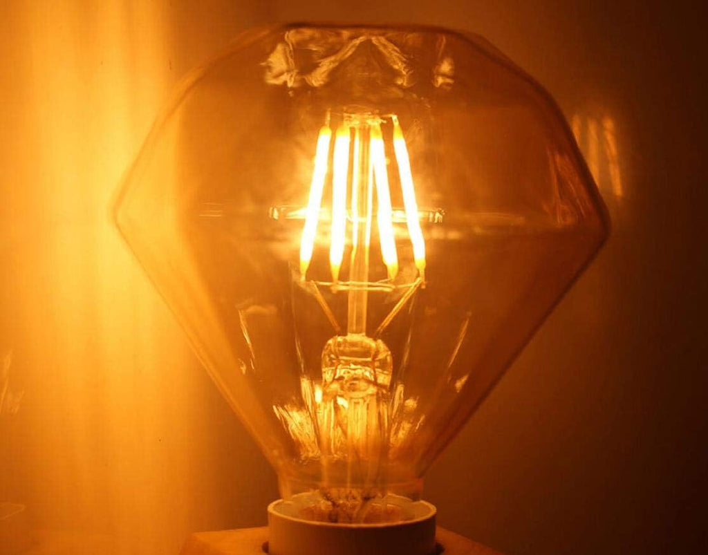 6W Dimmable LED Vintage Filament Bulb G30/G95 6W(60 Watts Equivalent) LED Globe Light Bulb, E26/E27 Base,Warm White