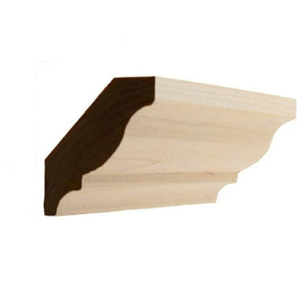 Colonial Crown Moulding Trim, 3/4" x 2-5/8", Maple, 94"