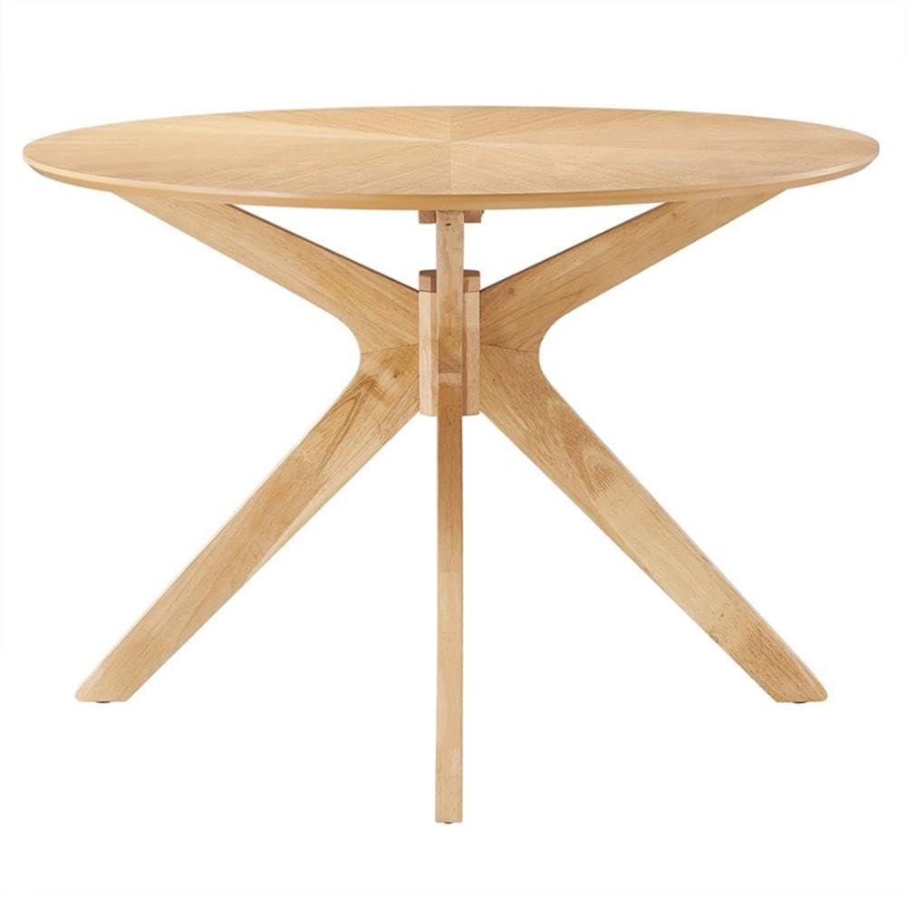 Crossroads 63" Oval Wood Dining Table, Oak