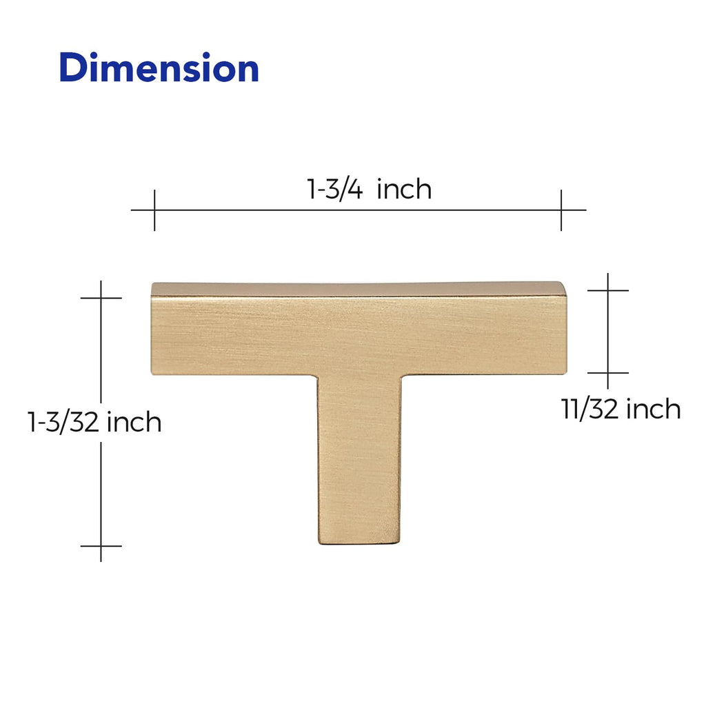Champagne Bronze Cabinet Handles Drawer Pulls, Single Hole, 20 Pack