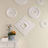 18-Inch x 18-Inch x 3 1/2-Inch ID x 1 1/8-Inch Eris Ceiling Medallion