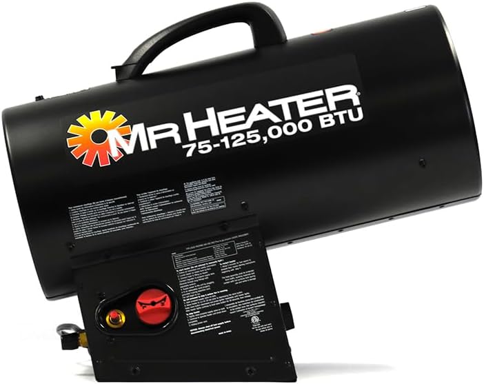 125,000 BTU Quiet Burner Technology Forced Air Propane Heater
