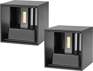 20W LED Wall Light Up and Down Modern Porch Lights 2 Pack