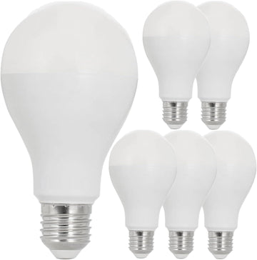 A21 LED Light Bulb 18W (150W Equivalent) 2600 Lumens Dimmable 4000K Cool White E26 Medium Base 220° Beam Angle UL