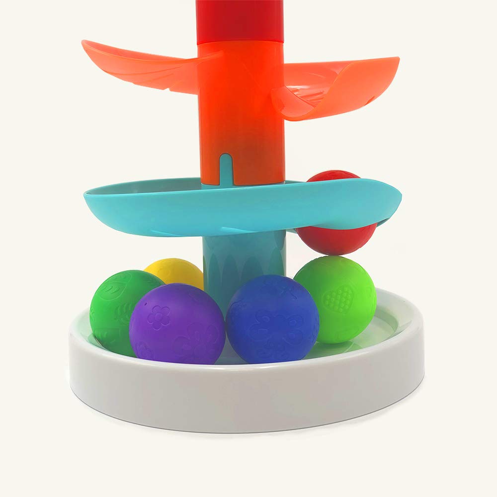 Coloured Ball Slide 6 Heights, Multicolour