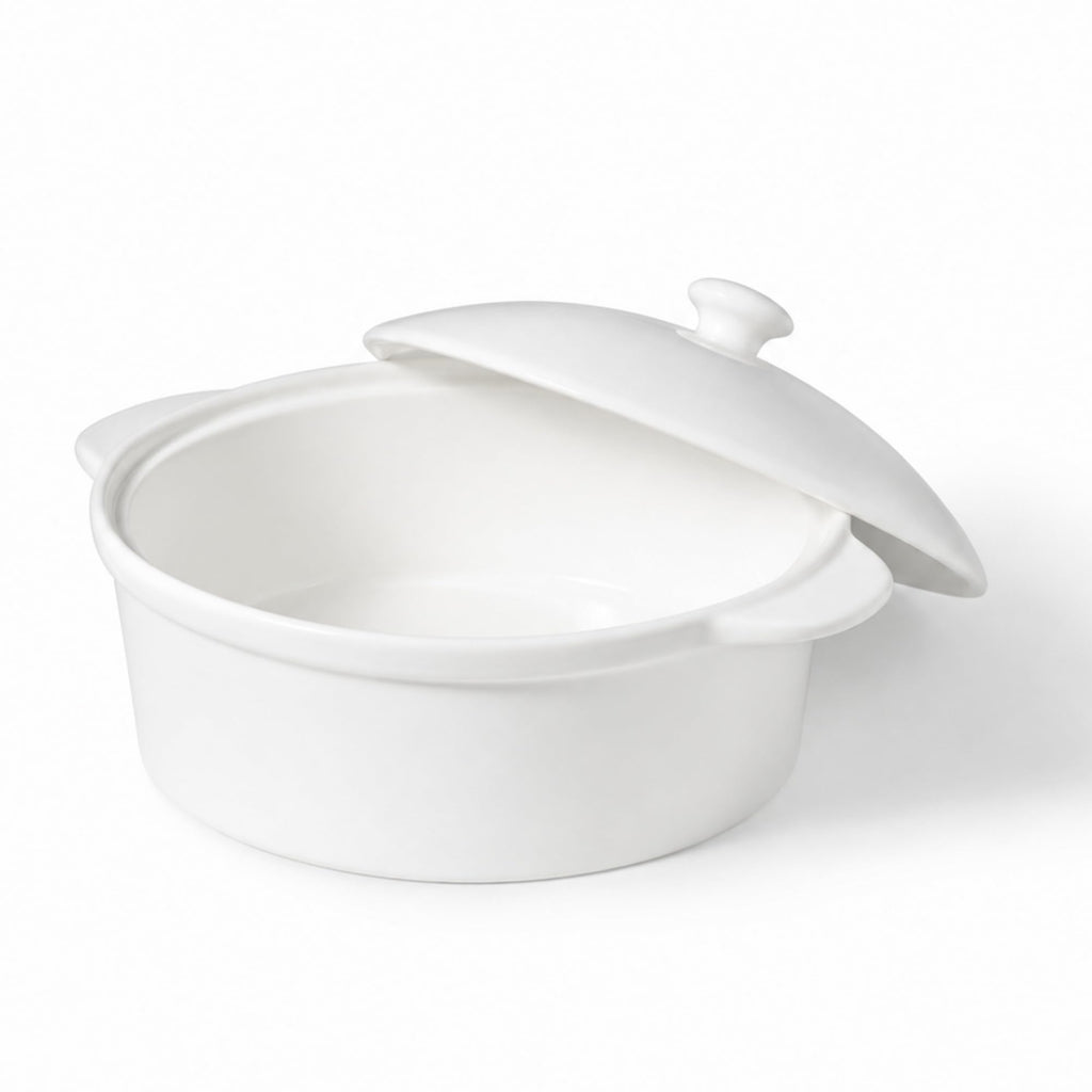 Gourmet Bistro Brie Baker Set, Premium Porcelain, Oven-Safe