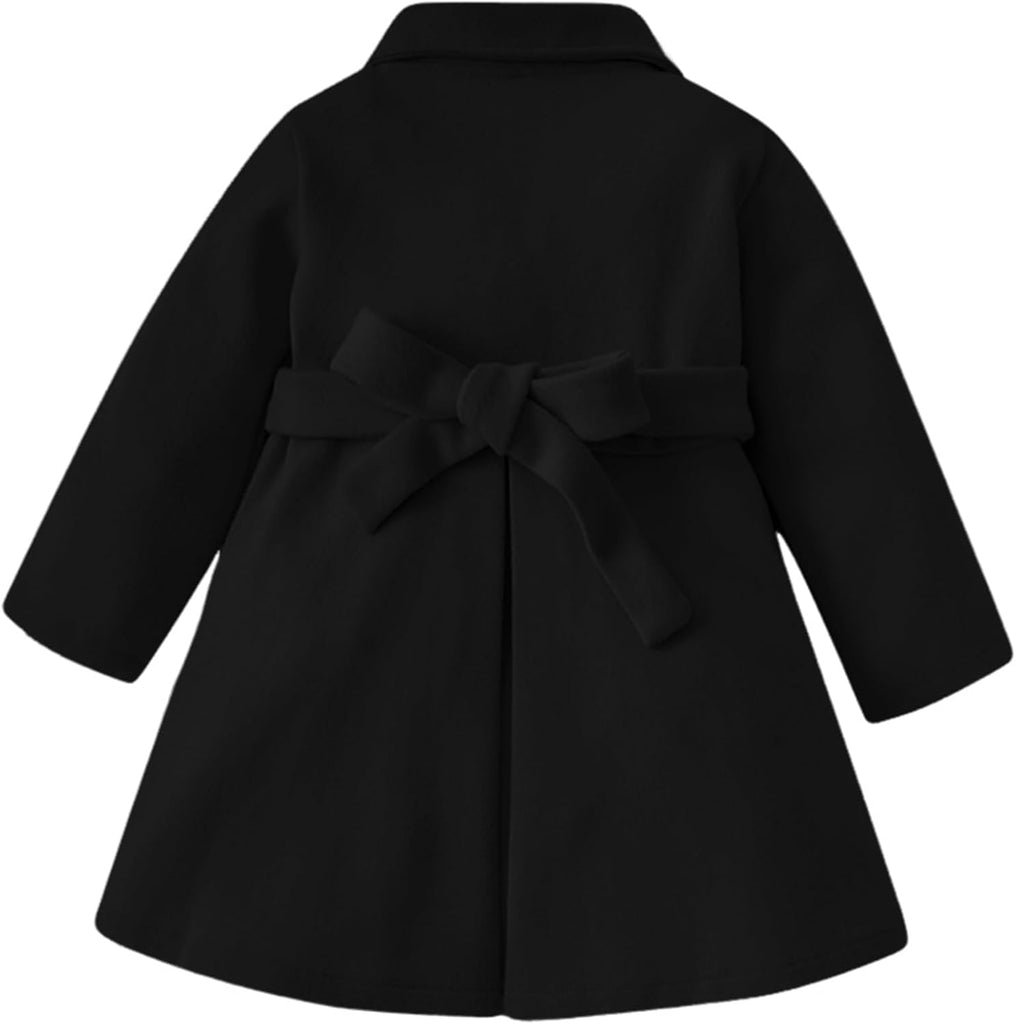 Toddler Girls Dress Coat Wool Peacoat Fall Winter Outfits