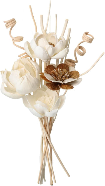 Reed Diffuser Sticks Natural Paper Flower Decor - Set of 12