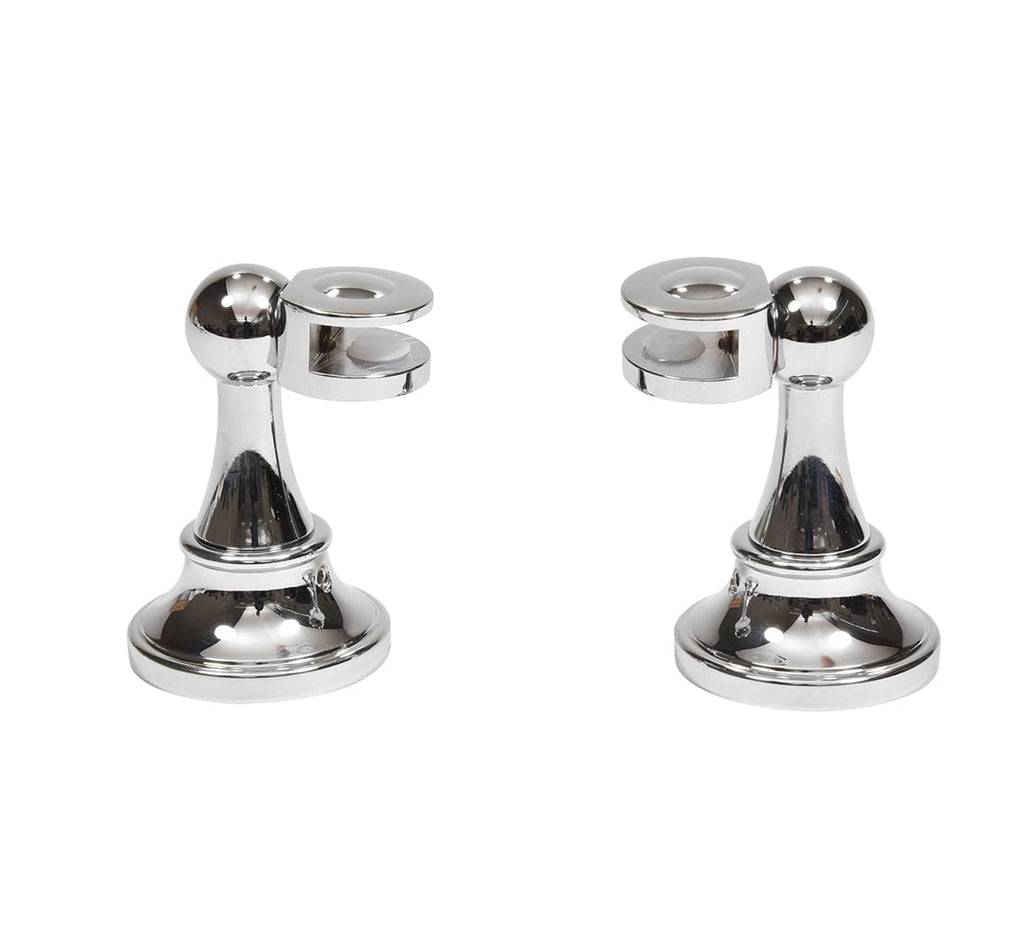 Chrome Victorian Mirror Pivots - Pair
